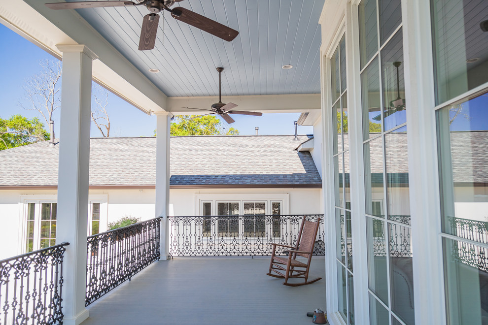 Photo of an expansive classic balcony in Other.