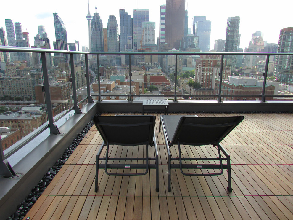 Exempel på en modern balkong
