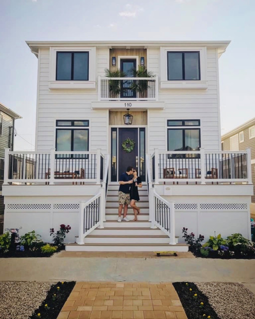 Lisa V Beige Wood Look Exterior Wall Tile Balcony New York by