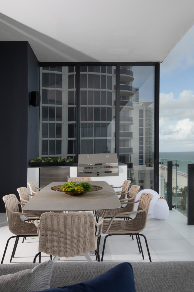 Luxe Waterfront Condo - Balcony - Miami - by DKOR Interiors Inc ...