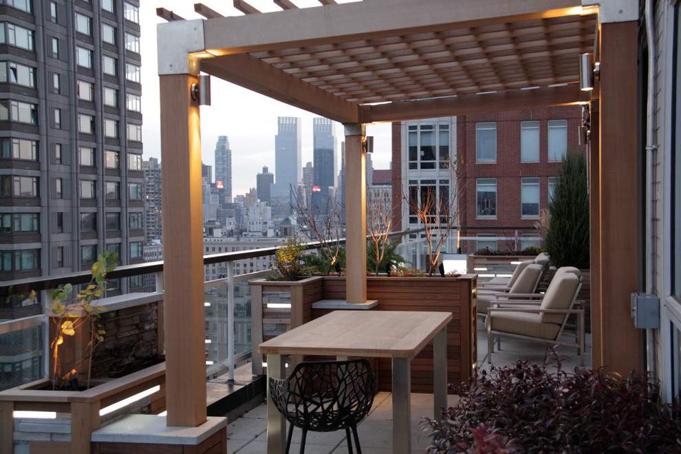 Manhattan House Rooftop Modern Balcony Jacksonville by Just
