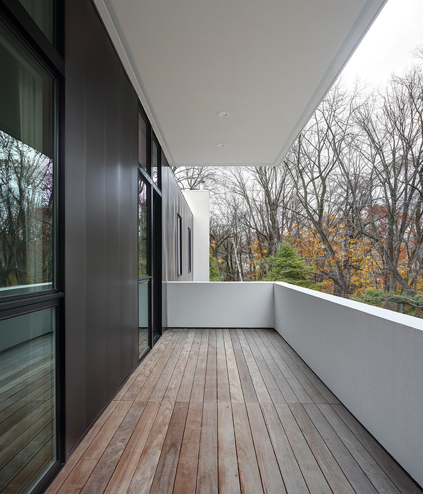 Meander House Modern Balcony Milwaukee by Bruns Architecture
