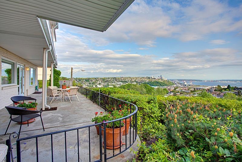 MidCentury Modern Home in Seattle Contemporary Balcony Seattle