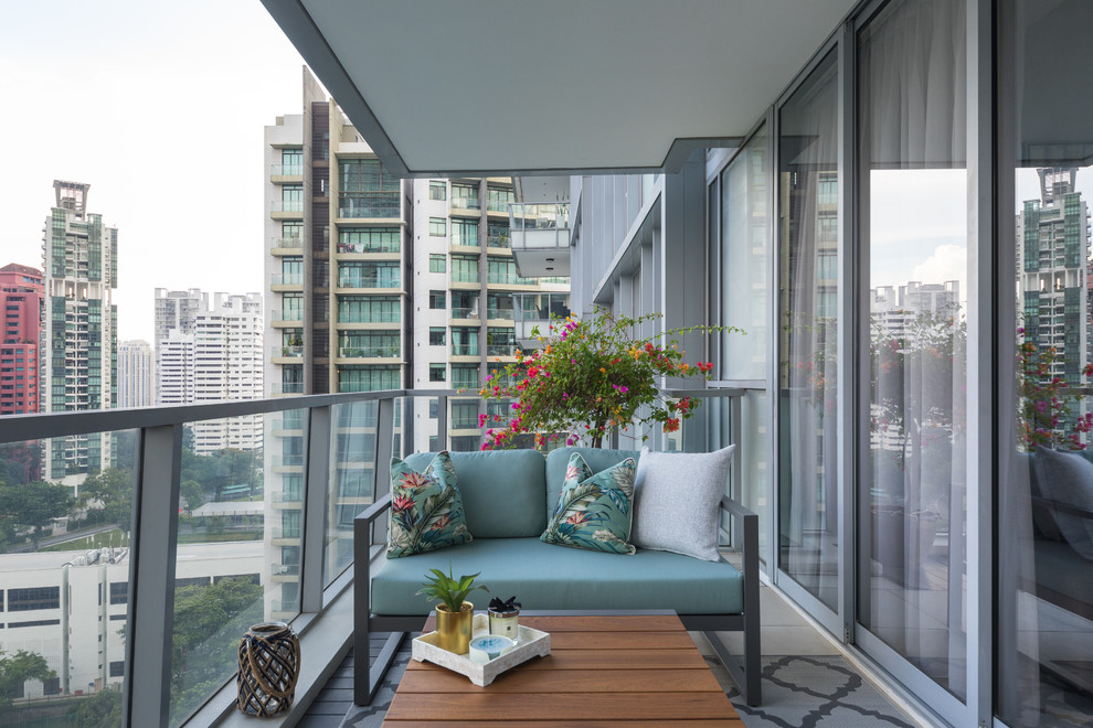 Paterson Suites Contemporary Balcony Singapore by Arete Culture