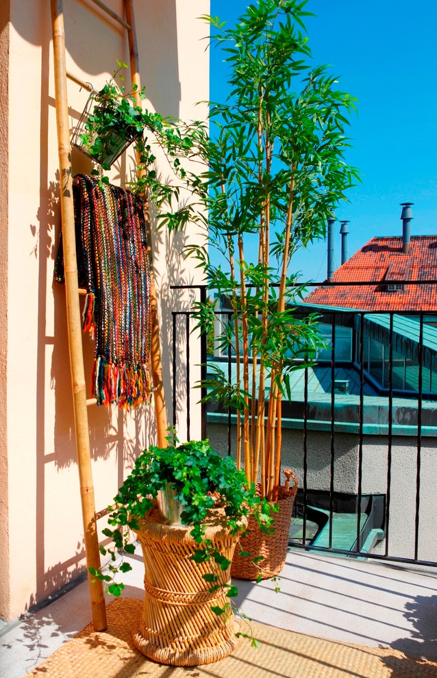 Inspiration för en tropisk balkong
