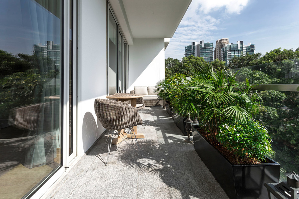 Свежая идея для дизайна: балкон и лоджия - отличное фото интерьера