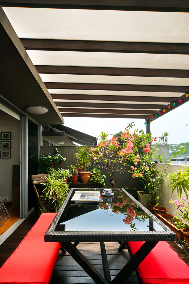 Sembawang Landed Contemporary Balcony Singapore by Neu Konceptz