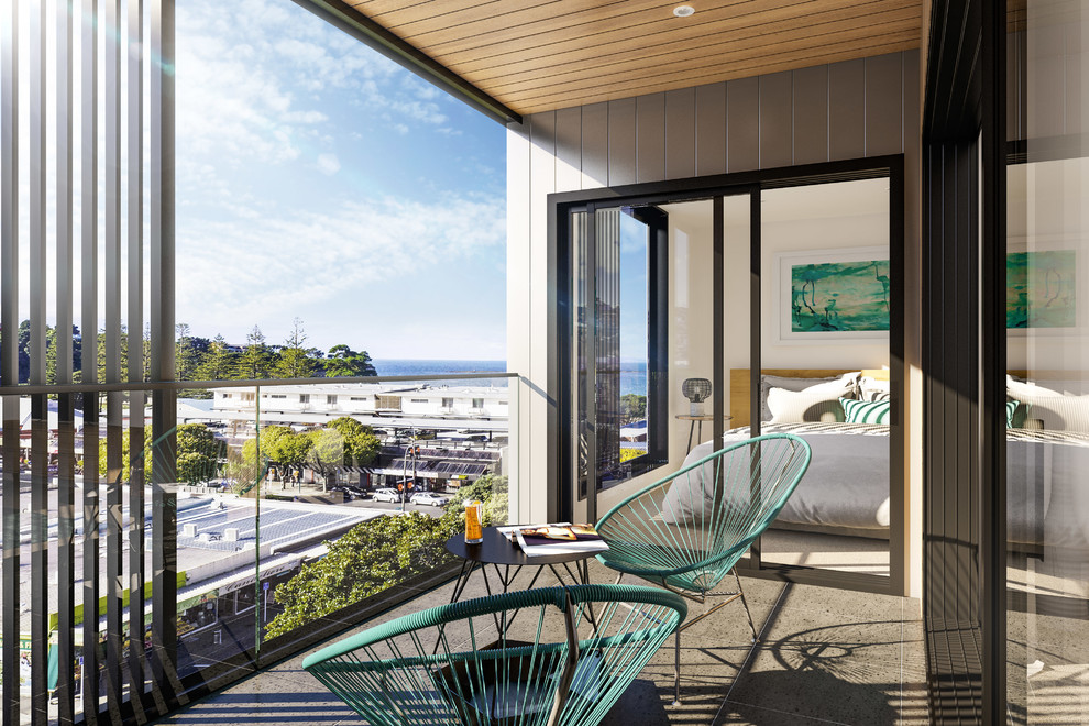 The Victor Apartments Contemporary Balcony Auckland by Nicola