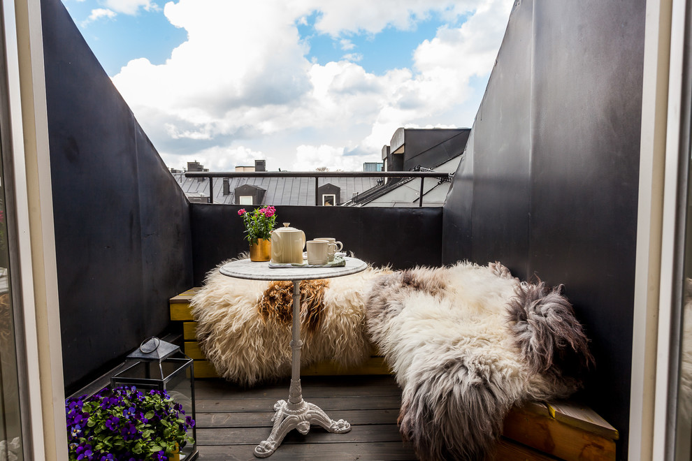 Idéer för skandinaviska balkonger