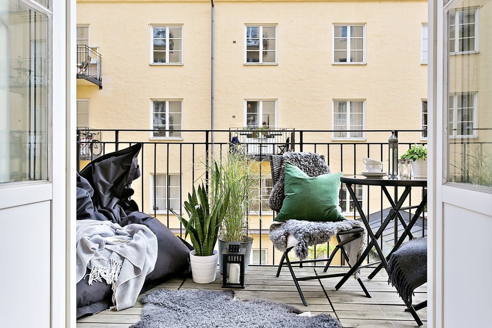 Example of a danish balcony design in Stockholm