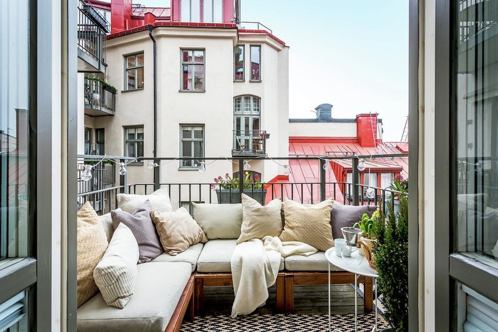 Exemple d'un balcon scandinave.