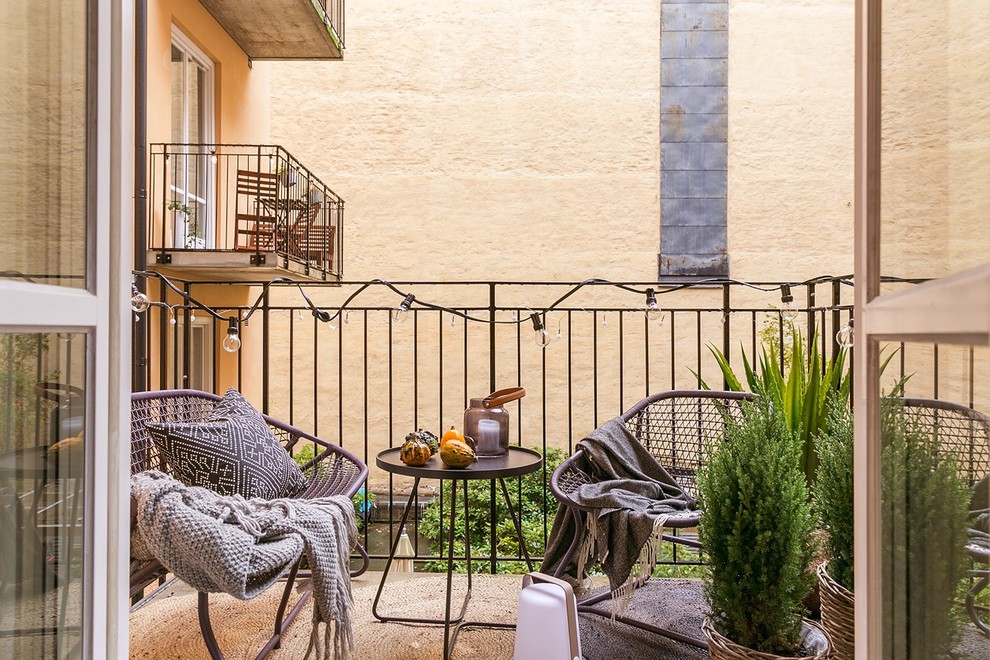 View of Scandinavian Balcony Ideas and Designs - houzz.ie