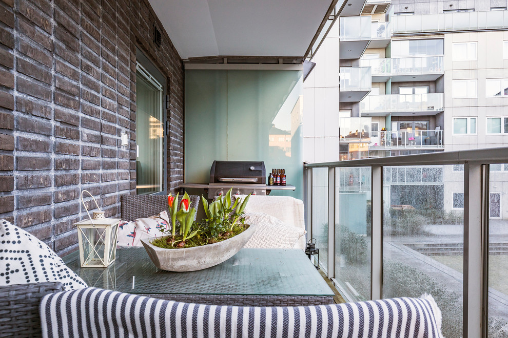 Inspiration för en minimalistisk balkong