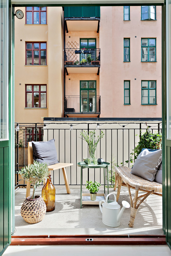 Exempel på en skandinavisk balkong