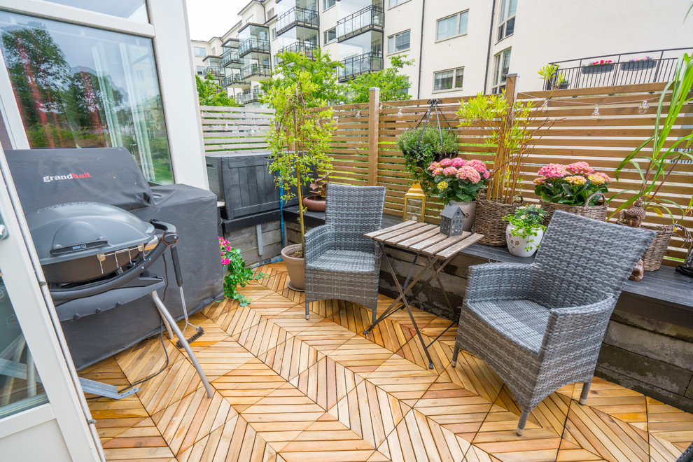 Exemple d'un balcon moderne.