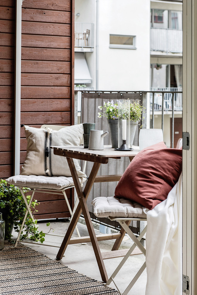 Photo of a scandinavian balcony in Gothenburg.