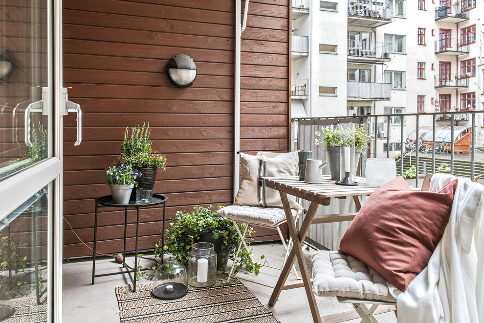 Idéer för att renovera en skandinavisk balkong