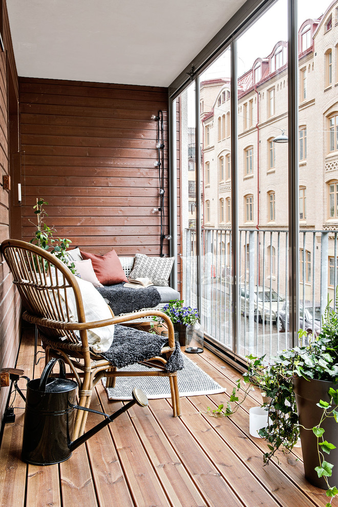Scandinavian balcony in Gothenburg.