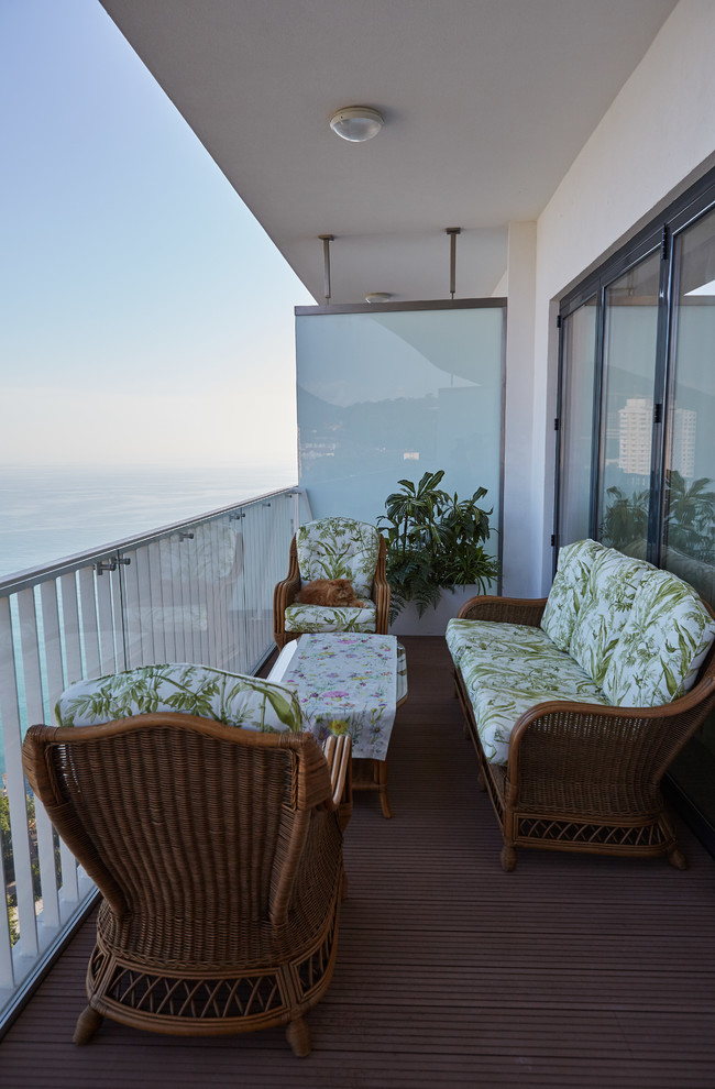 Foto di un balcone tropicale