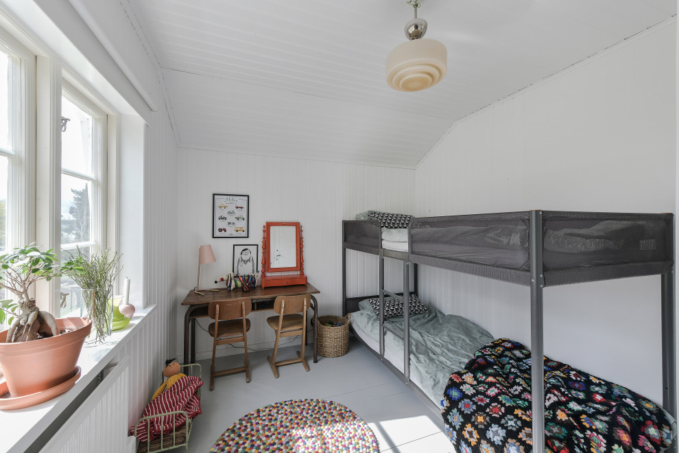 Idée de décoration pour une chambre d'enfant nordique.