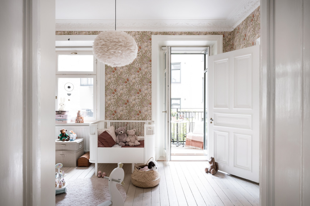 Inspiration for a scandi kids' bedroom in Gothenburg.