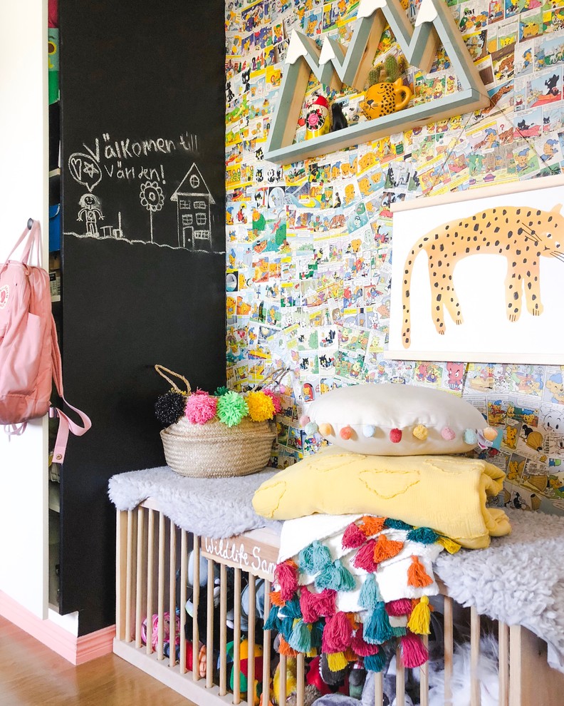Photo of an eclectic kids' bedroom in Stockholm.