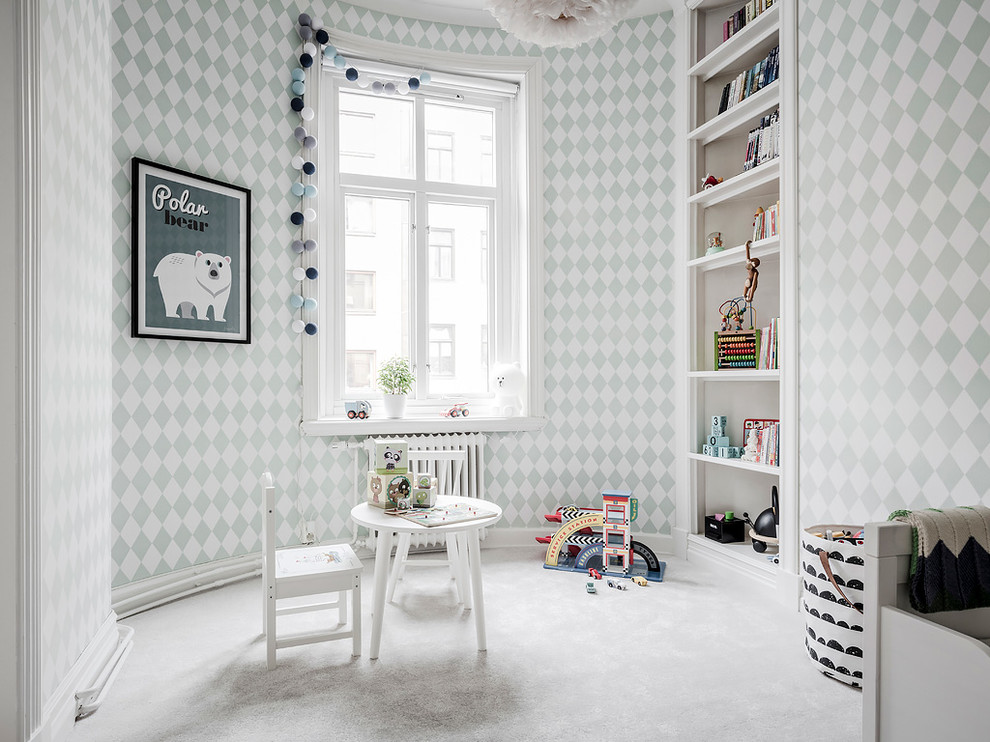ヨーテボリにある北欧スタイルのおしゃれな子供部屋の写真