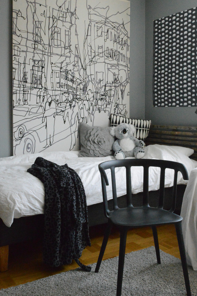 Modern kids' bedroom in Gothenburg.