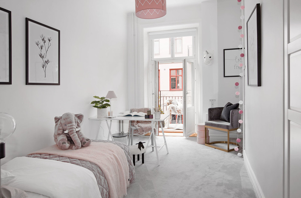 Inspiration for a scandi kids' bedroom in Stockholm.