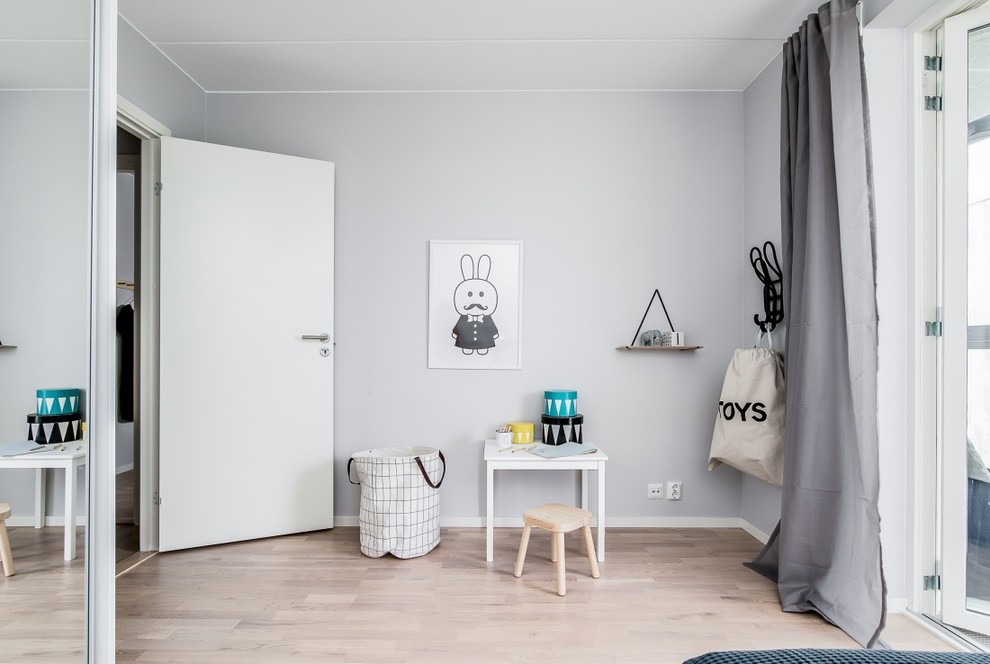 This is an example of a scandi kids' bedroom in Stockholm.