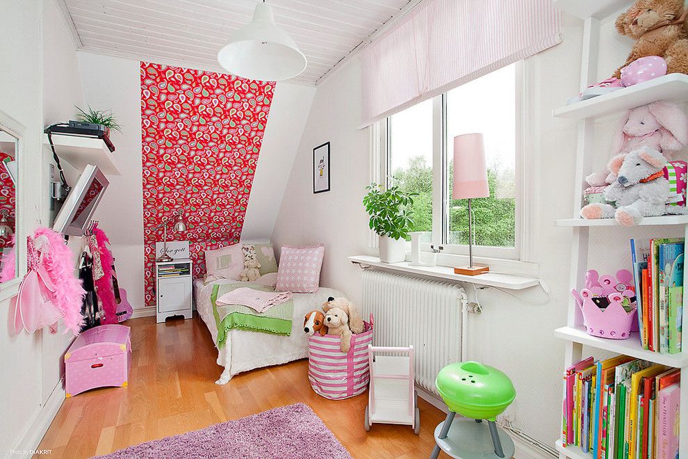 Photo of a scandinavian kids' bedroom in Gothenburg.