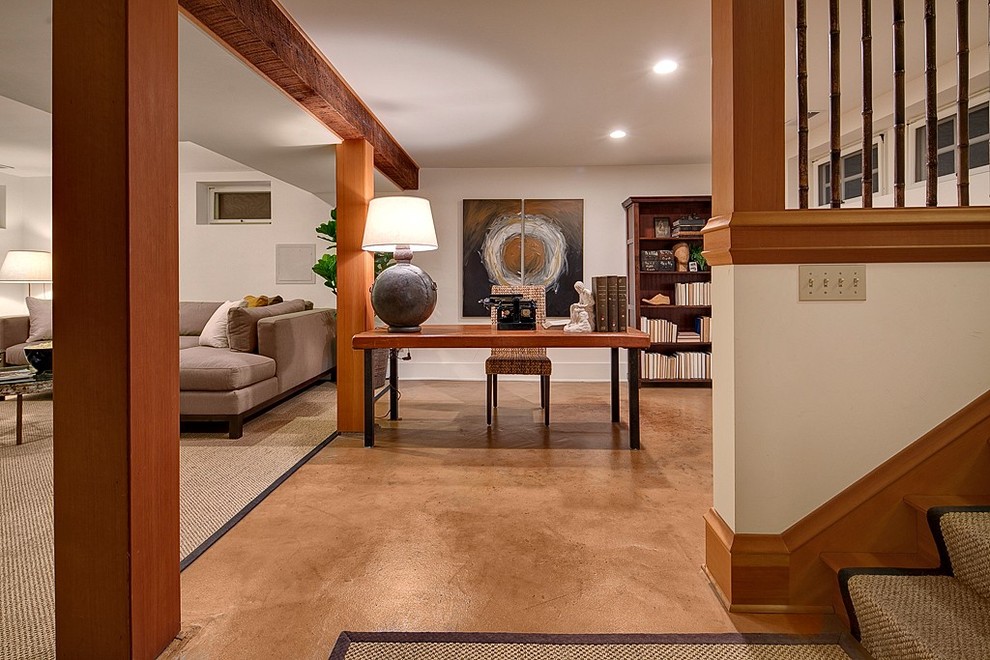 This is an example of a classic basement in Seattle.