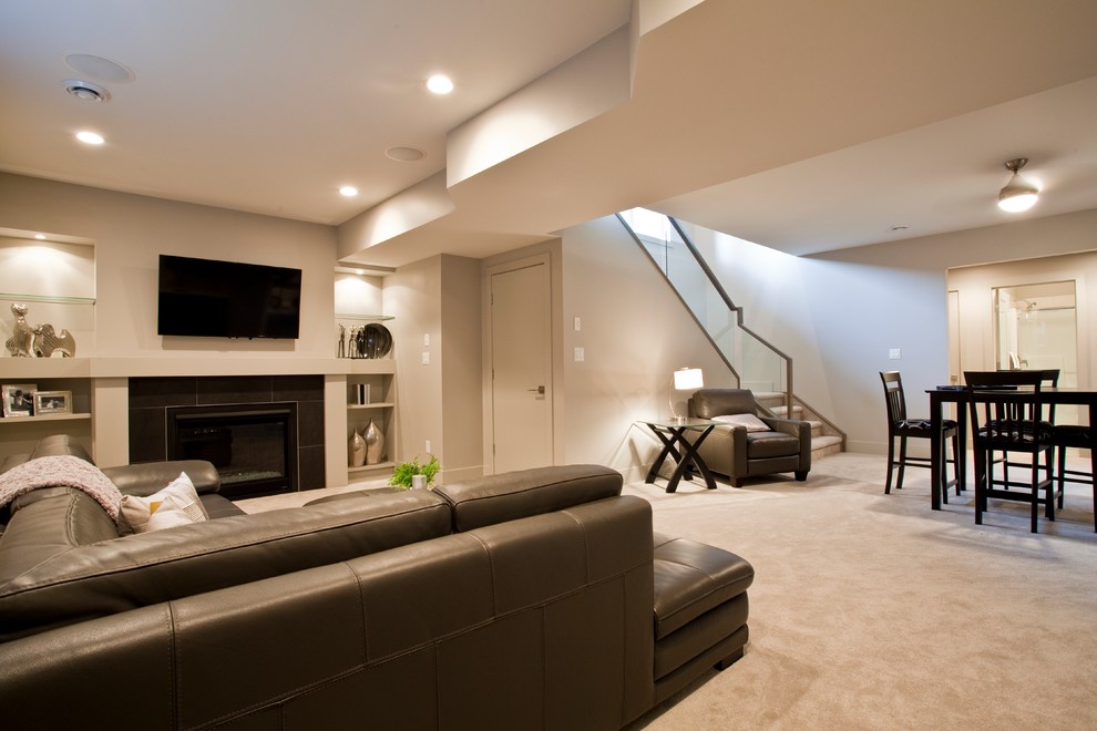 5 Contemporary Basement Edmonton by Homes By Managen Houzz