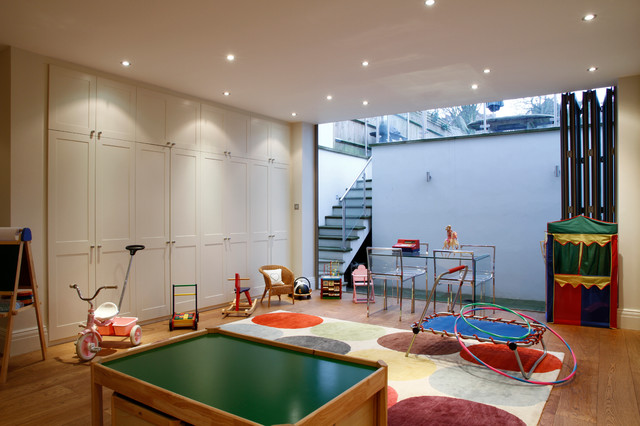 A great play area and plenty of storage too - Contemporary - Basement -  London - by London Basement | Houzz