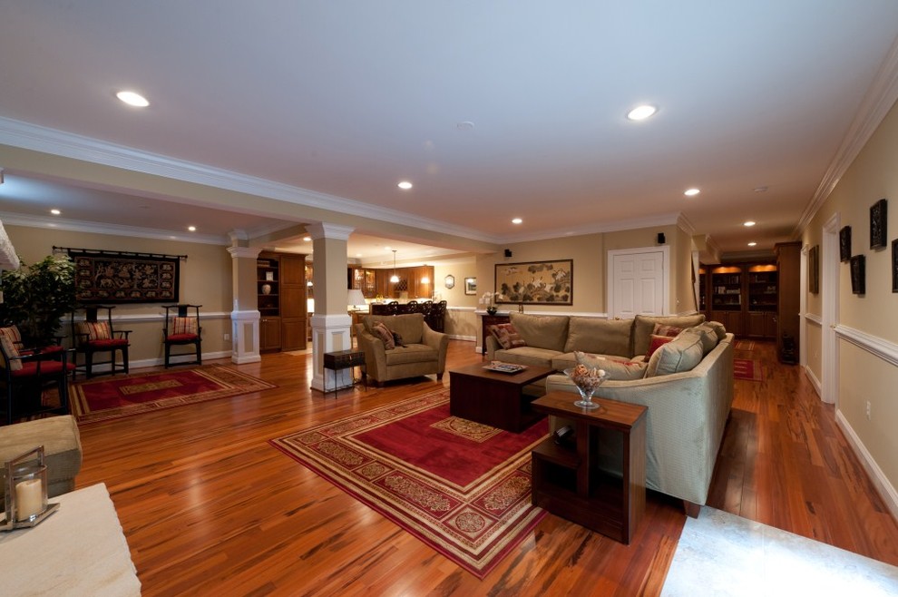 A Home in the Basement Adds Space for Family in Ashburn, Virginia