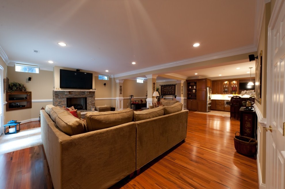 A Home in the Basement Adds Space for Family in Ashburn, Virginia
