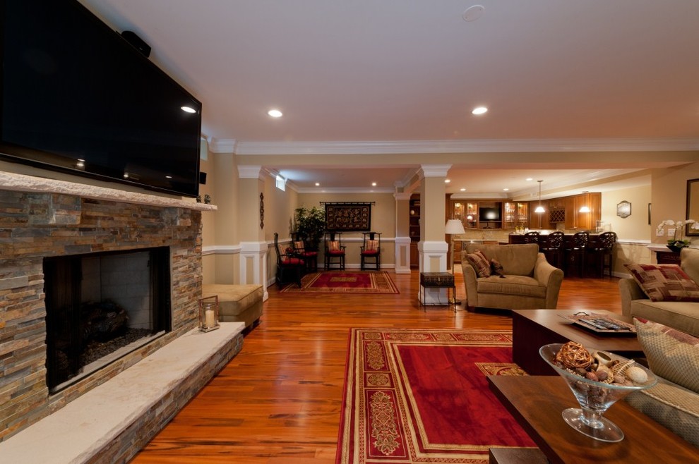 A Home in the Basement Adds Space for Family in Ashburn, Virginia
