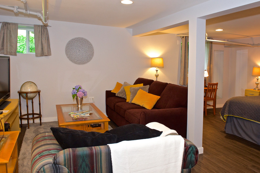 Airbnb basement conversion Rustic Basement Portland by Rhonda