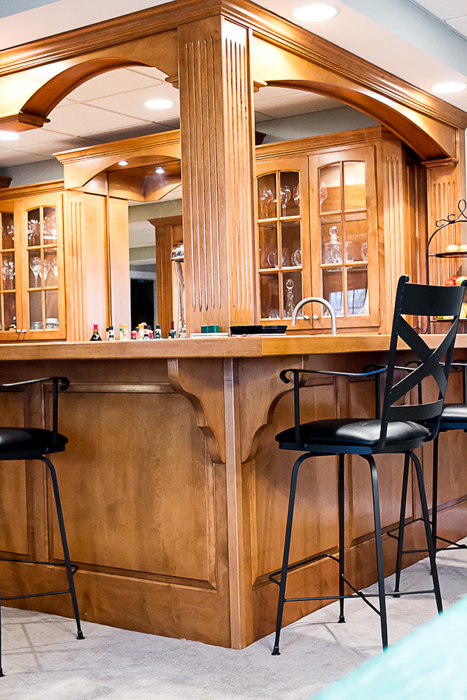 Akron Basement Bar Traditional Basement Cleveland by T. J