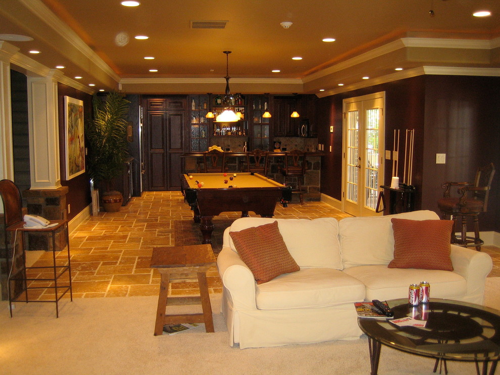 Alpharetta Basement Traditional Basement Atlanta by Infinite