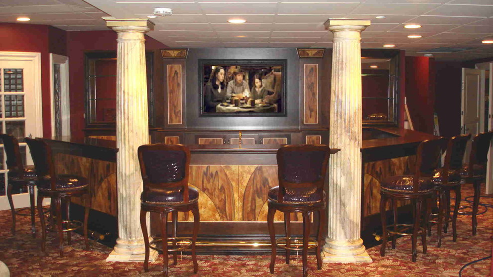 Art Deco Bar Basement Las Vegas by Davis Tamburin Inc. Houzz