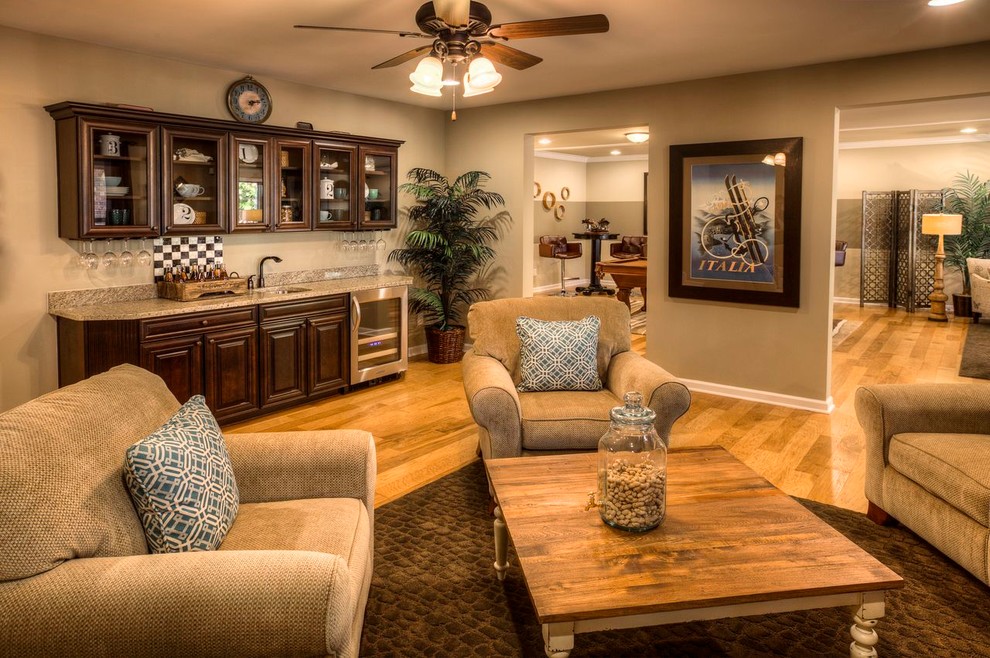 Ashton Woods Atlanta Interiors Traditional Basement Atlanta by