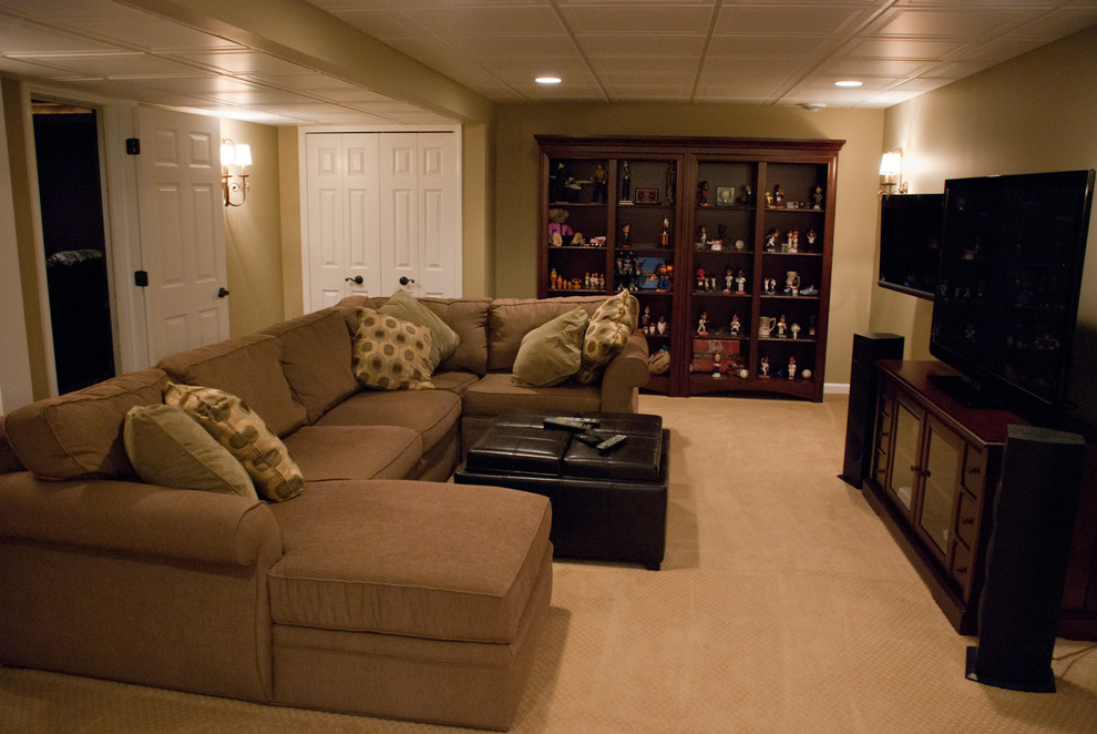 Avon Lake Basement Remodel Before And After Traditional Cleveland By Erinteriors - Home Depot Basement Renovations Avon Lake Basement Remodel Before And After Traditional Cleveland By Erinteriors - Home Depot Basement Renovations