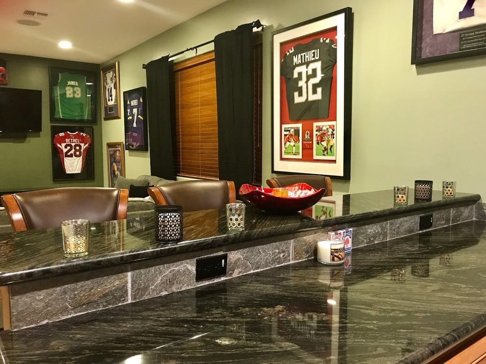 Bachelor Pad Man Cave - Modern - Basement - Phoenix - by Queen of Style