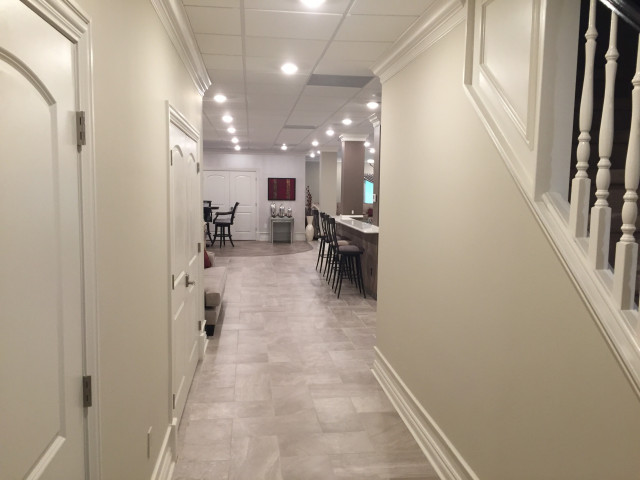 Barrington Custom Basement - Transitional - Basement - Chicago - by ...