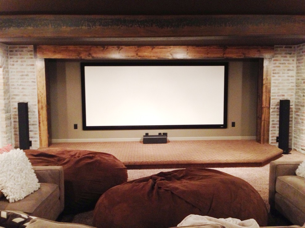 Basement 1 Traditional Home Theater Kansas City by Cardinal