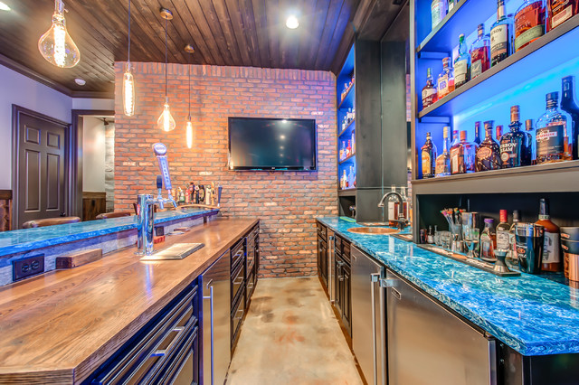 Basement Bar & Gameroom - Contemporary - Home Bar - Nashville - by