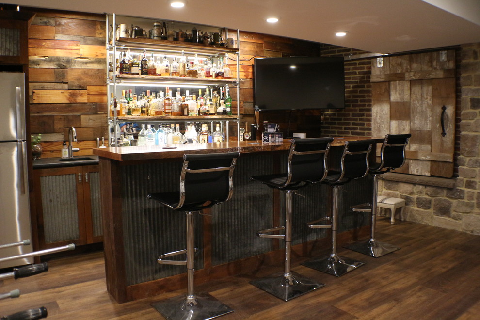 Basement Bar Area Other By Tk Building Design Llc Houzz Basement Bar Area Other, Irv 8217 S Basement Bar