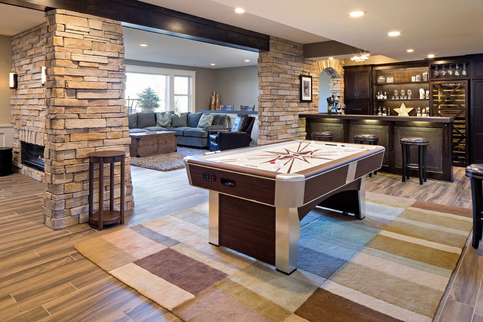 Basement Bars Industrial Basement Chicago by Ed Saloga Design