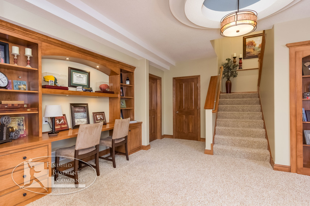 Basement Bookcase Shelves Traditional Basement Minneapolis by